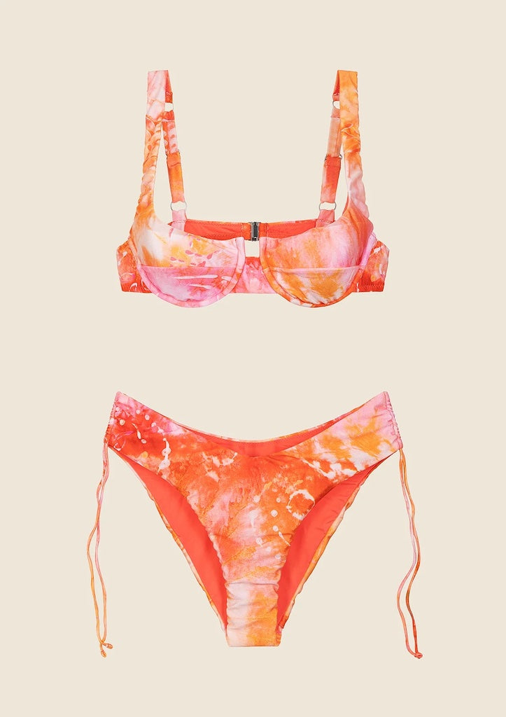 Bikini Donna Me Fui Reggiseno con Ferretto e Slip Americano Coprente Fantasia 0751X32