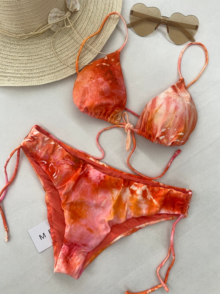 Bikini Donna Me Fui Triangolo con Slip Fisso Fantasia 0750X32