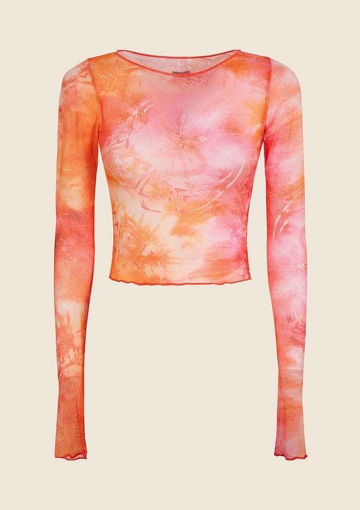 Top Donna Manica Lunga Me Fui Fantasia 0736X32