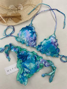 Bikini Donna Me Fui Triangolo con Slip Regolabile Fantasia 1500X31