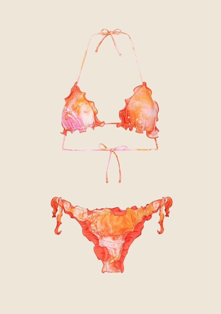 Bikini Donna Me Fui Triangolo con Slip Regolabile Fantasia 1500X32