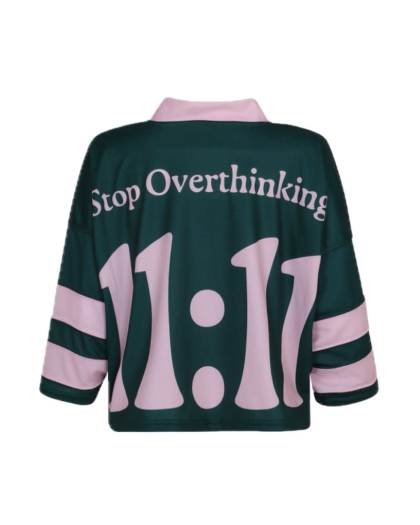 11:11 Hockey Cropped Dark Green Not After Ten