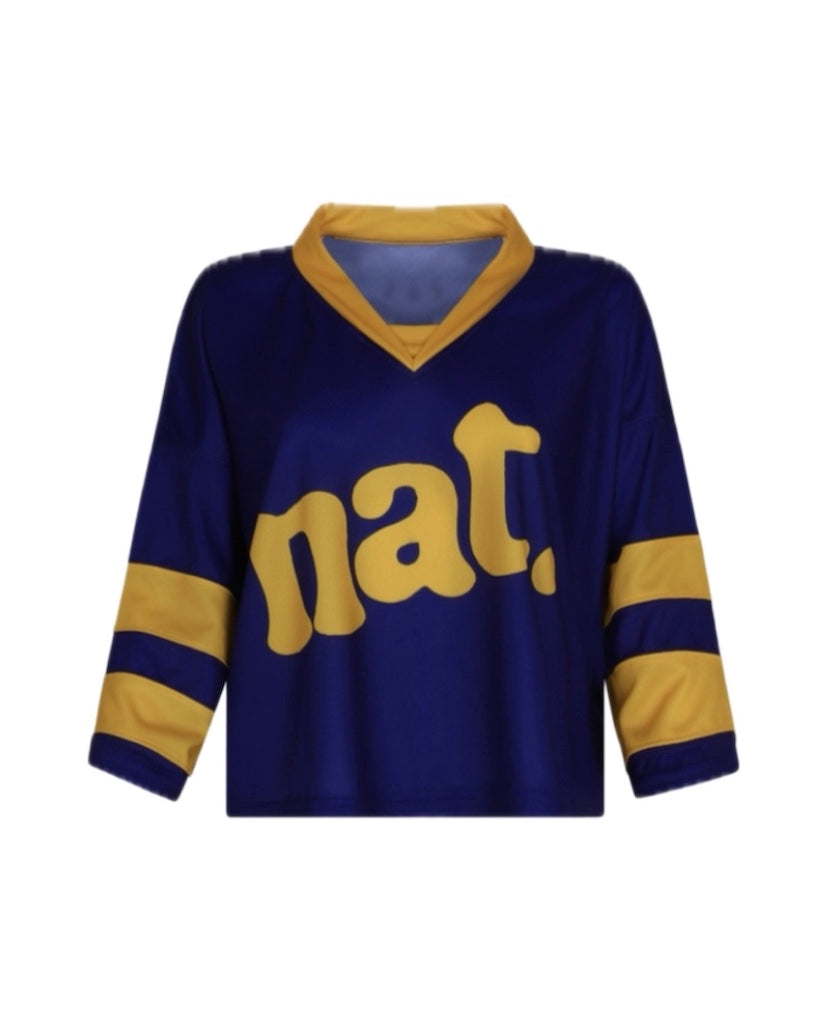 555 Hockey Cropped Blue Royal Not After Ten