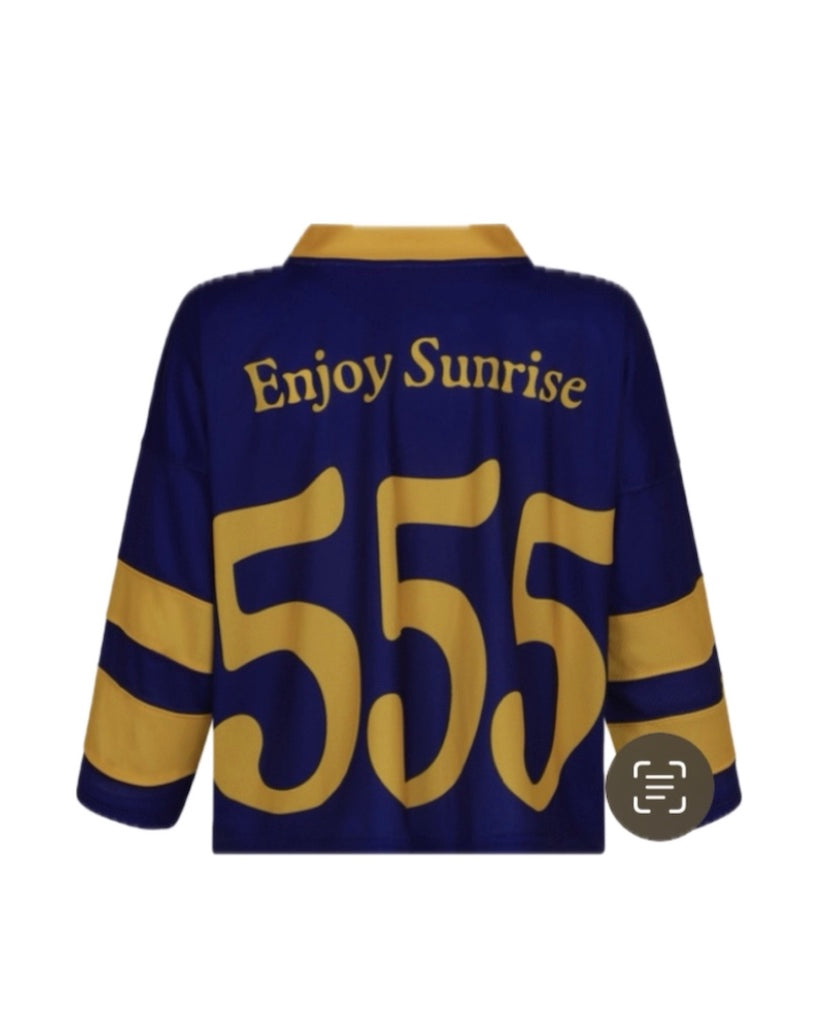 555 Hockey Cropped Blue Royal Not After Ten