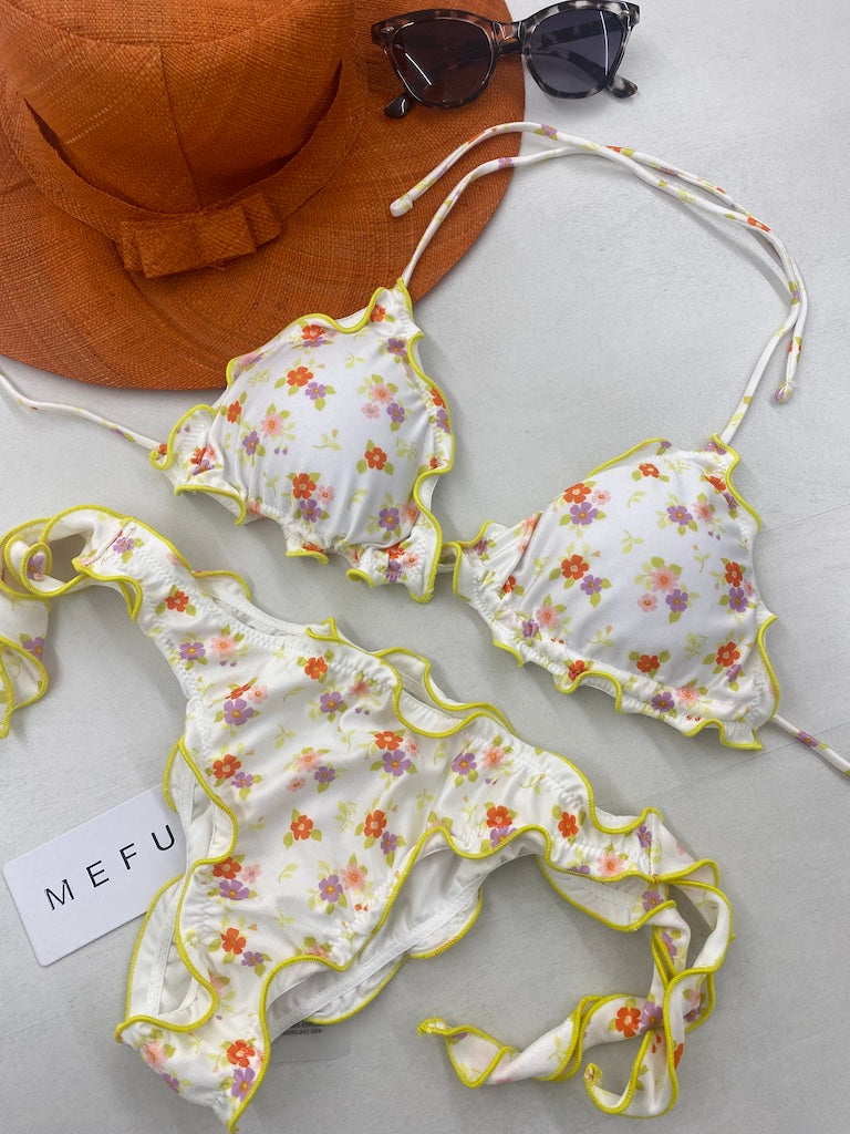 Bikini Donna Me Fui Triangolo con Slip Regolabile Fantasia 1500X08