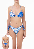 Bikini Donna Me Fui Triangolo con Slip Regolabile Fantasia 1500X06