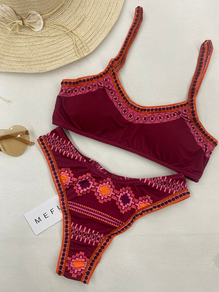 Bikini Donna Me Fui Top con Slip Americano Fisso 0601X27