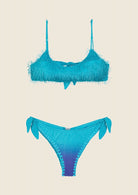 Bikini Donna F**K Top con Slip Regolabile Fantasia 1132X46