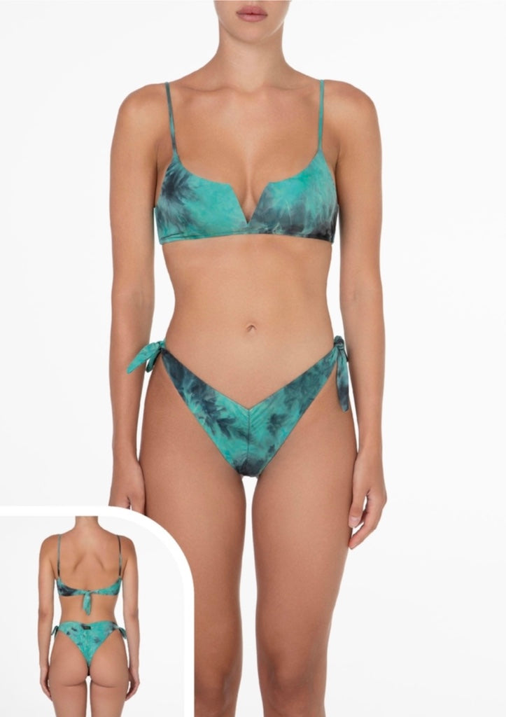 Bikini Donna F**K Top con Slip Regolabile Fantasia 0503AQ
