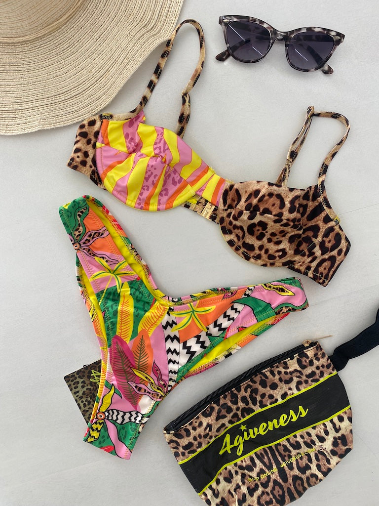 Bikini Donna 4Giveness Balconcino con Slip V Fantasia 5161