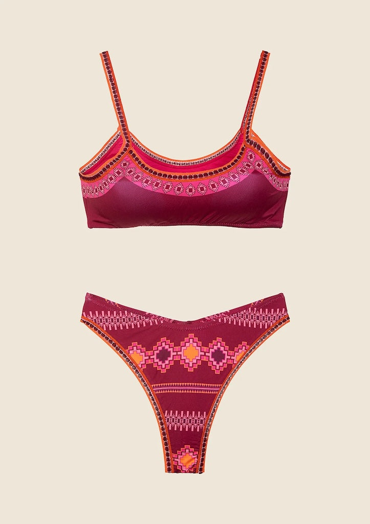 Bikini Donna Me Fui Top con Slip Americano Fisso 0601X27