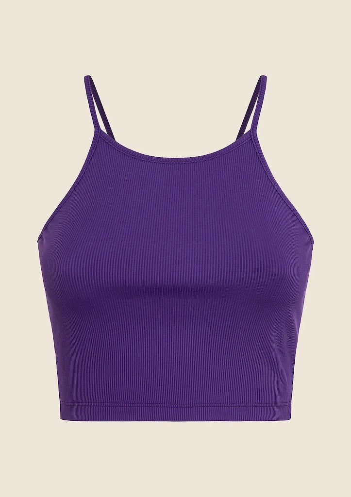 Top Canotta Donna Me Fui Viola 0418PR
