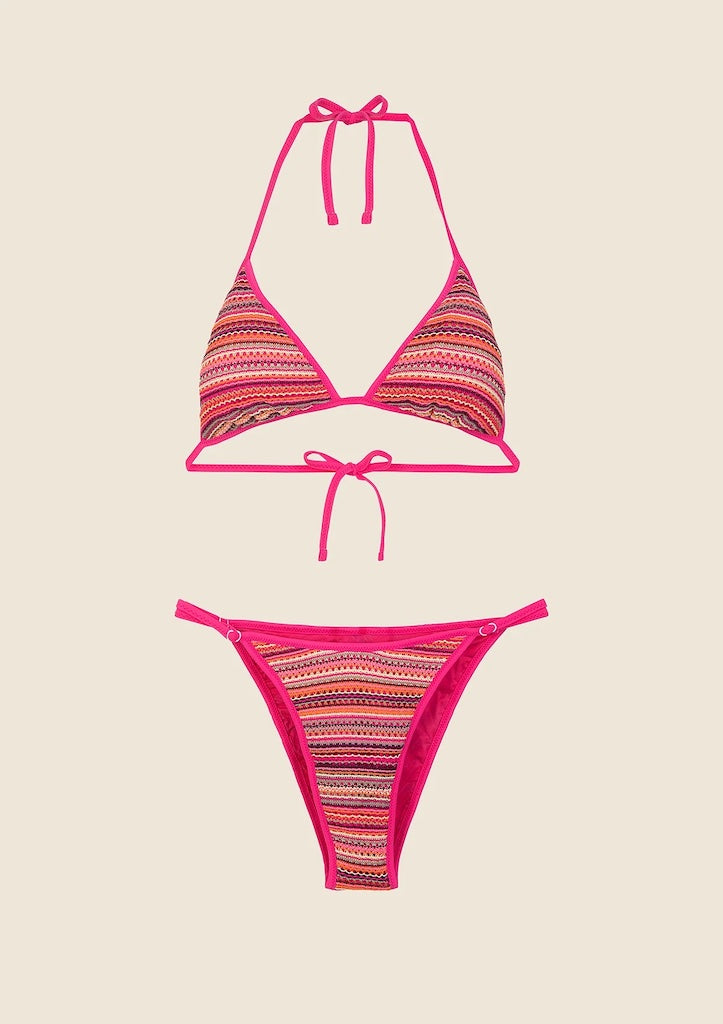 Bikini Donna Me Fui Triangolo con Slip Regolabile Fantasia 0610FX