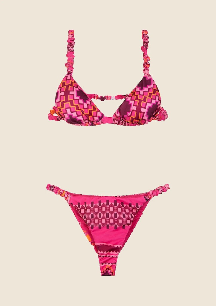 Bikini Donna Me Fui Triangolo Con Slip Fisso Fantasia 630X30