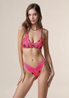 Bikini Donna Me Fui Top Con Slip Americano Fisso Fantasia 0631X30