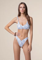 Bikini Donna Me Fui Top Con Slip Americano Fisso Fantasia 0031X01