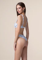 Bikini Donna Me Fui Top Con Slip Americano Fisso Fantasia 0031X01