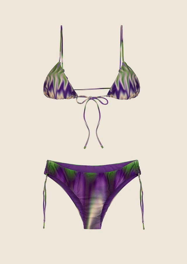 Bikini Donna Me Fui Triangolo con Slip Fisso Fantasia 0440X21