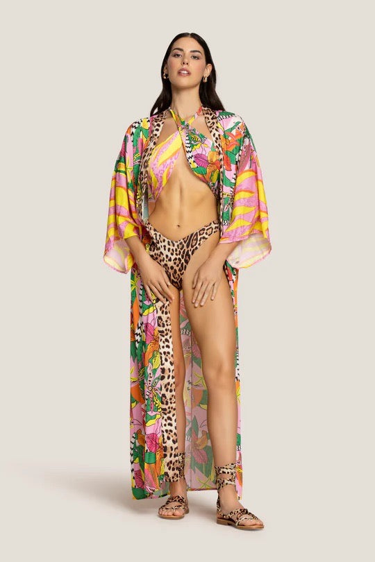 Kimono Lungo Donna 4Giveness Fantasia 5168