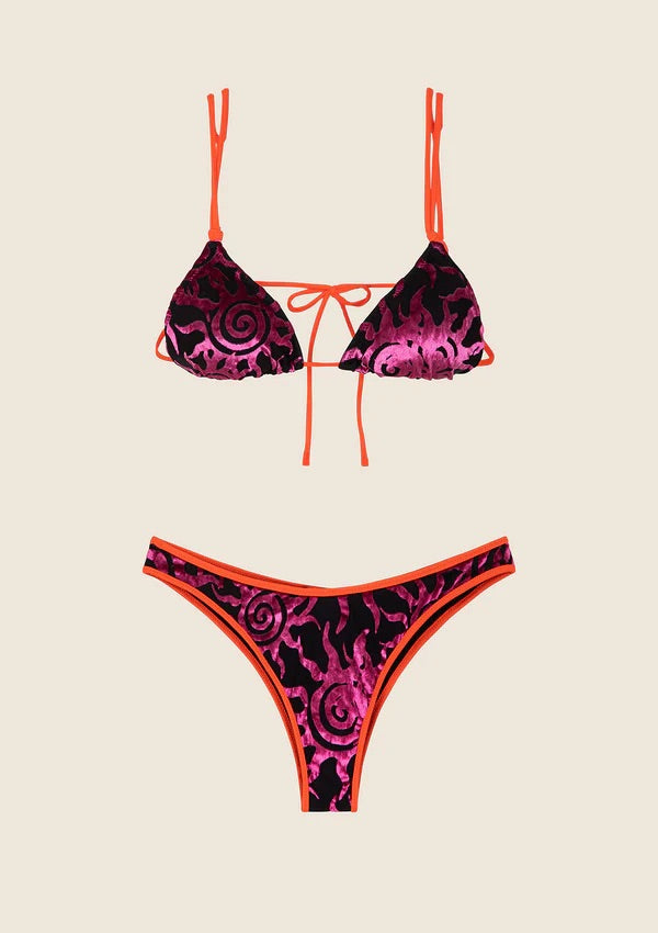 Bikini F**K Triangolo con Americano Fisso Fantasia 0800BK