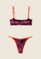 Bikini F**K Top con Slip Regolabile Fantasia 0802BK