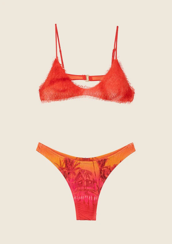 Bikini F**K Top con Americano Fisso Fantasia 0741X17