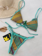 Bikini F**K Triangolo con Slip Regolabile Fantasia 0940X09