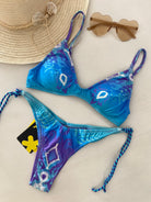 Bikini F**K Top con Americano Regolabile Fantasia 1021X56