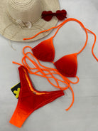 Bikini Donna F**K Triangolo con Slip Americano Fisso Degradè 1151X45