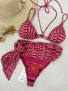 Bikini Donna Me Fui Triangolo con Slip Regolabile Fantasia 0620X30