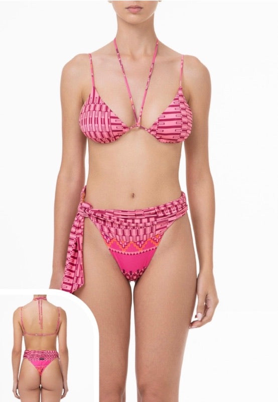 Bikini Donna Me Fui Triangolo con Slip Regolabile Fantasia 0620X30