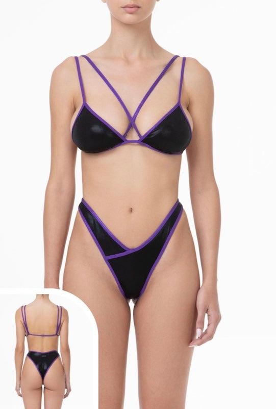 Bikini Donna Me Fui Triangolo con Slip Americano Fisso 0801_BK