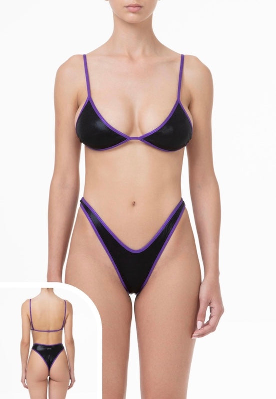 Bikini Donna Me Fui Triangolo con Slip Americano Fisso 0800_BK