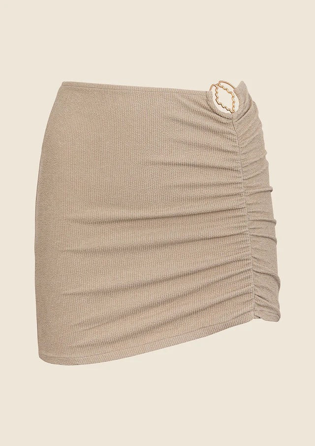 Gonna Corta Donna Me Fui Beige 0507BG