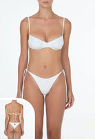 Bikini Donna F**K Reggiseno con Ferretto e Slip Americano Regolabile 0431WH
