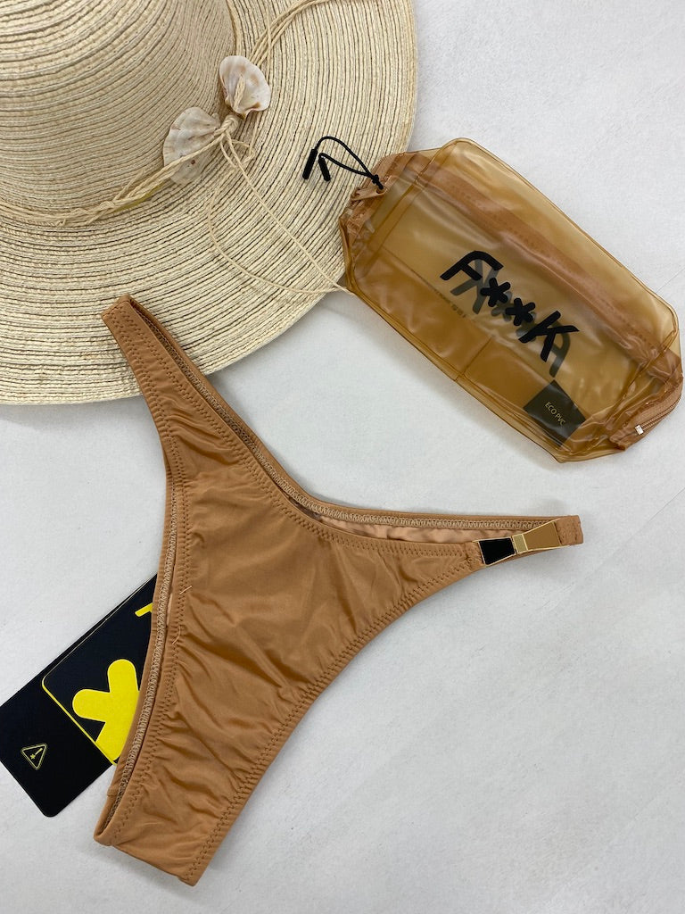 Slip Americano Fisso Donna F**K Oro 1340GD