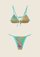 Bikini F**K Triangolo con Slip Regolabile Fantasia 0940X09