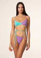 Bikini F**K Reggiseno con Ferretto e Slip Brasiliano Regolabile 0932LC