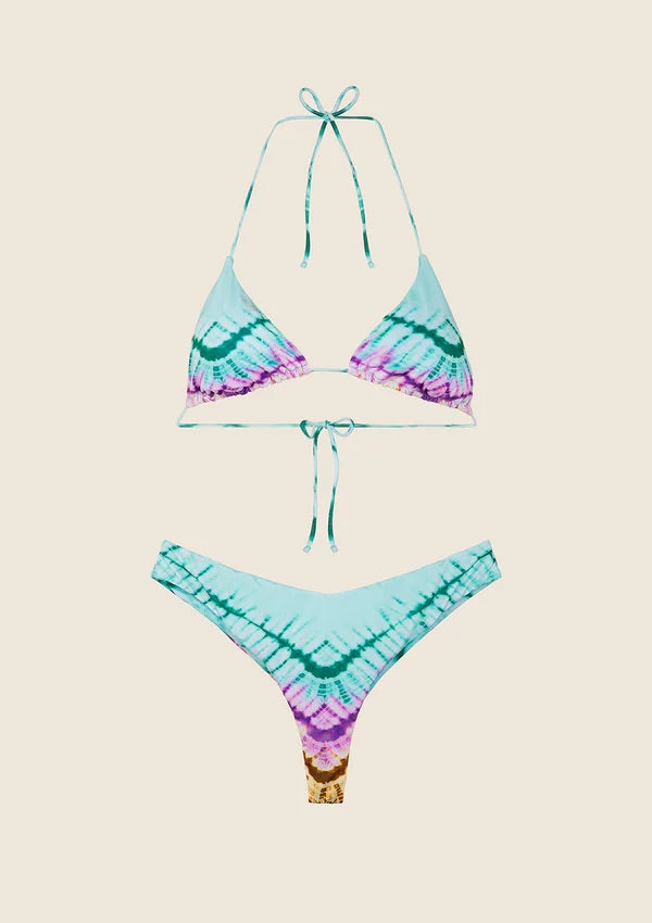 Bikini Donna F**K Triangolo con Slip Americano Fisso Fantasia 2114X10