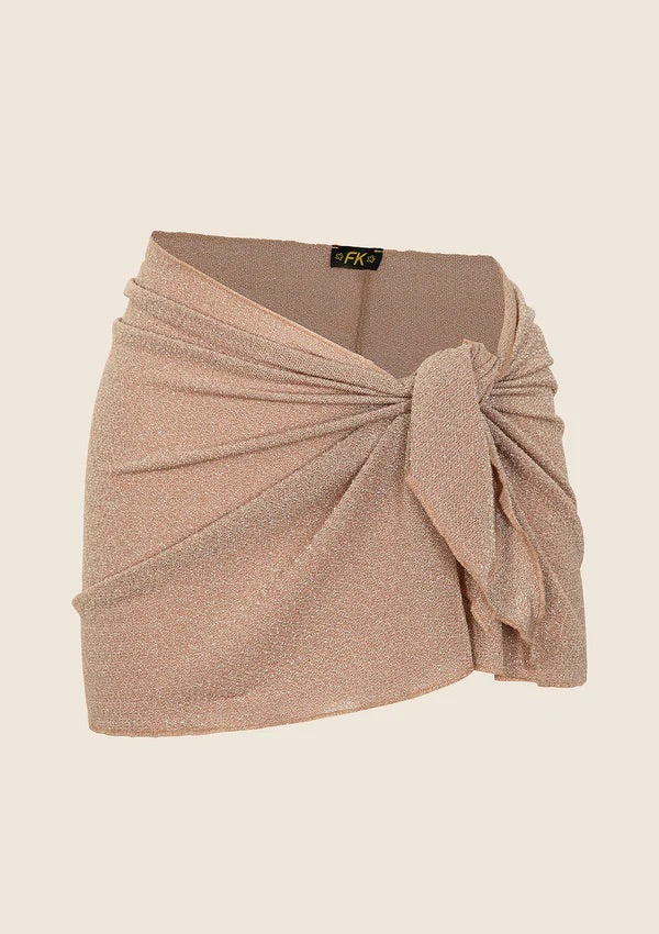 Pareo Donna F**K Lurex Oro 0938GD