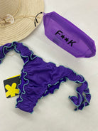 Slip Brasiliano con Nodi Frou Frou Donna F**K Viola 1925PR