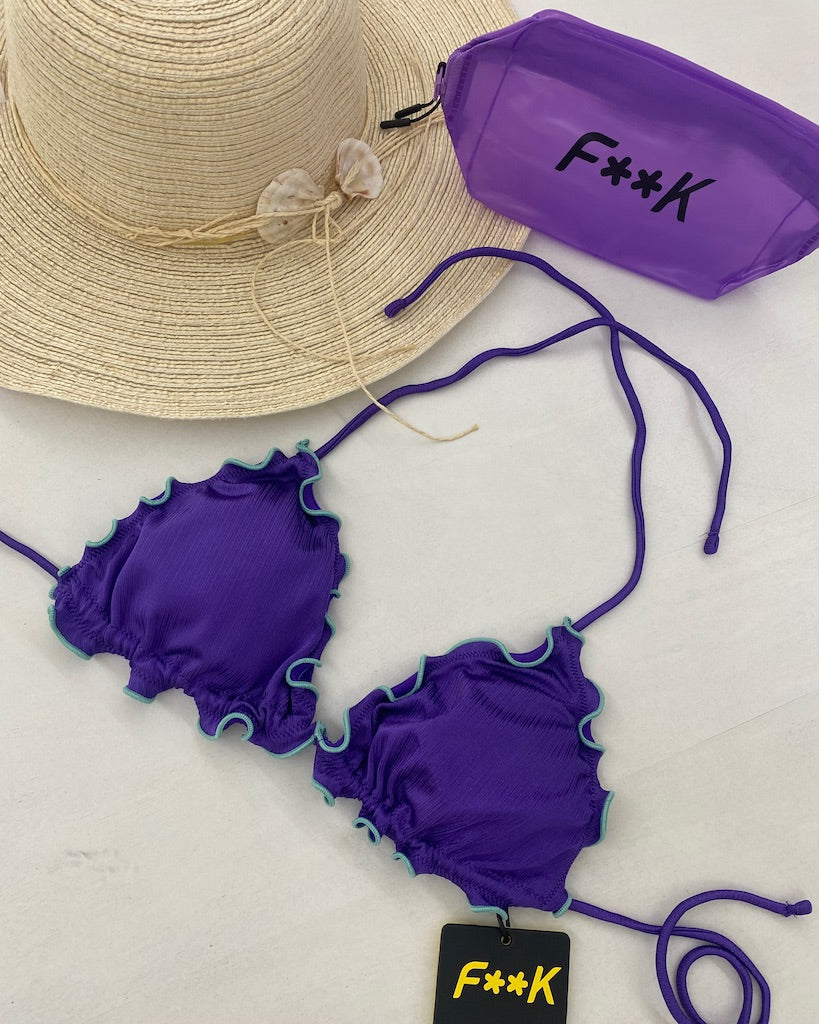 Reggiseno Triangolo Frou Frou Donna F**K Viola 1920PR