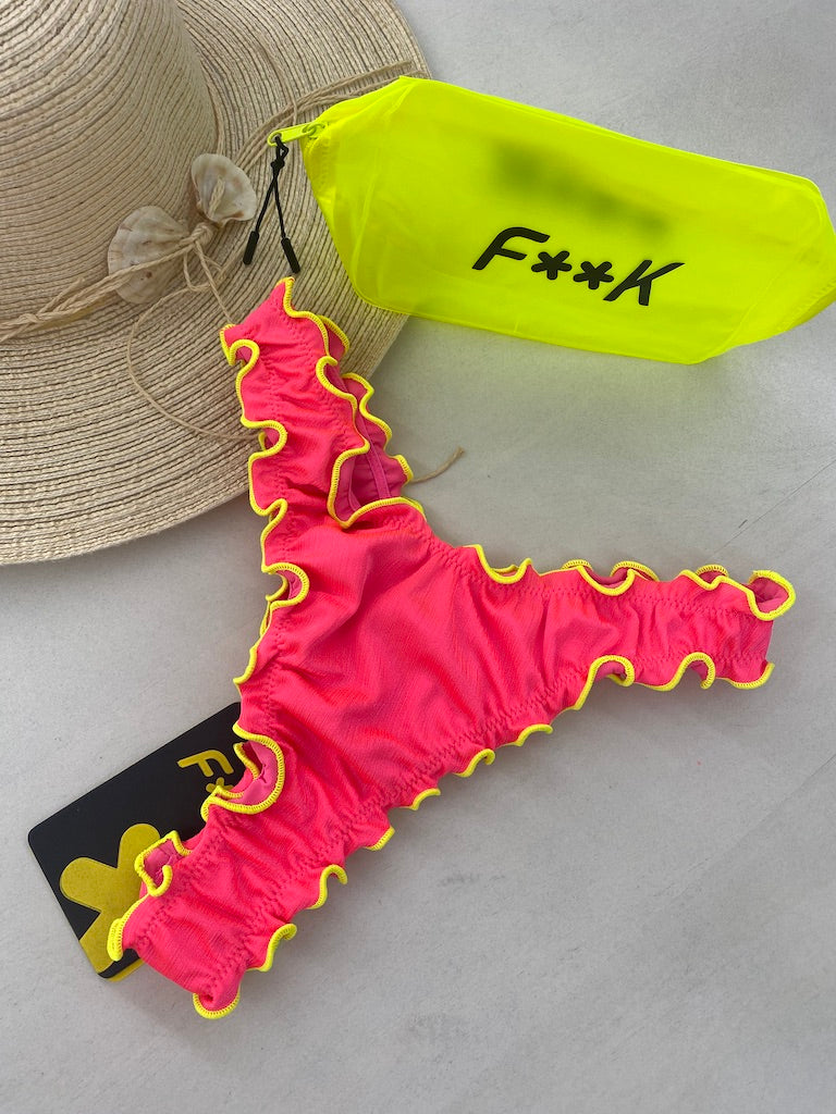 Slip Americano Fisso Frou Frou Donna F**K Fucsia Fluo 1926FF