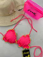 Reggiseno Triangolo Frou Frou Donna F**K Fucsia Fluo 1920FF