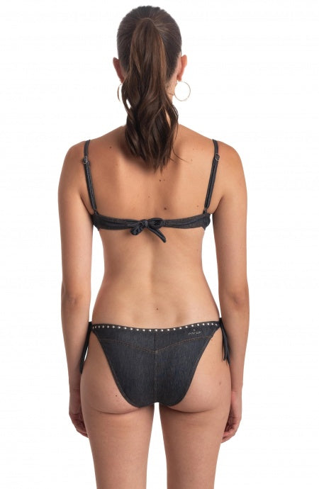 Bikini Pin Up Stars Balconcino con Ferretto Jeans Borchie 