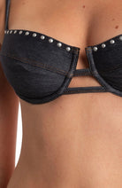 Bikini Pin Up Stars Balconcino con Ferretto Jeans Borchie 