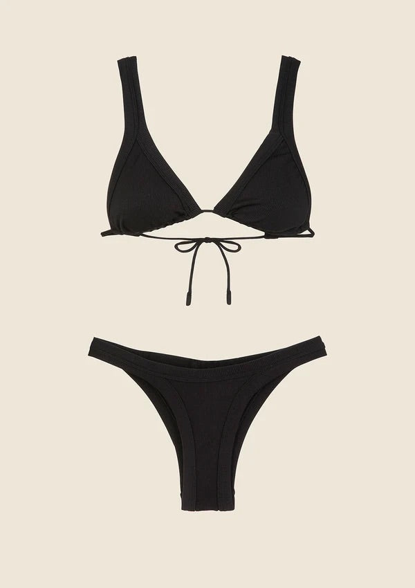 Bikini F**K Triangolo Alto con Americano Fisso Nero