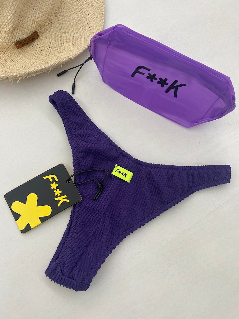 Slip Americano Fisso Donna F**K Viola 1222PR