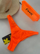 Slip Americano Fisso Donna F**K Arancio Fluo 1222FO