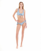 Bikini Bralette Cotazur Fantasia a Righe In Lurex BKCA0035 AZZZURRO